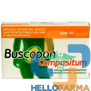 Buscopan compositum 10mg + 500mg 30 compresse rivestite