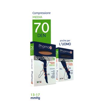 Calza linea Uomo 70 den riposante colore blu