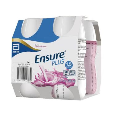 Ensure plus frutti di bosco 4 bottigliette 200 ml