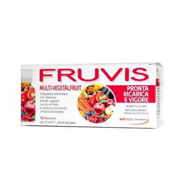 Fruvis Multi-Vegetalfruit pronta ricarica e vigore 12 flaconcini