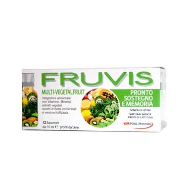 Fruvis Multi-Vegetalfruit pronto sostegno e memoria 12 flaconcini