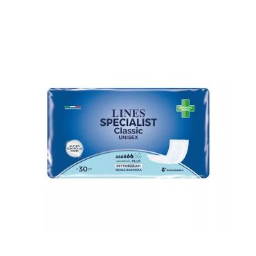 Lines specialist classic pannolone rettangolare senza barriera 30pz