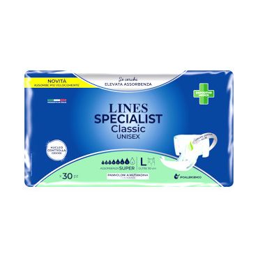 Lines Specialist Classic super pannolone taglia grande 30pz